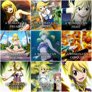 Fairy Tail .:A Woman Can:. Lucy Heartfilia by Flames-Keys