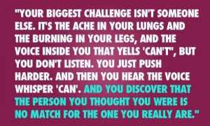 your biggest challenge isnt someone else