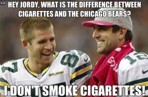 ... , the end. Don't make me bring up Rodgers vs the bears. Isn't pretty