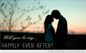 ... , happily, love, my happily ever after, pretty, quote, quotes, sunset