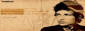 Bob Dylan Quote Facebook Cover