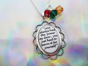WIZARD-OF-OZ-GLINDA-QUOTE-YOU-ALWAYS-HAD-THE-POWER-CAMEO-CRYSTALS ...