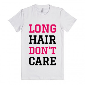 Long Hair Don't Care T-SHIRT (PINK BLK ICL02)