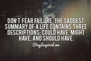 Don't Fear Failure