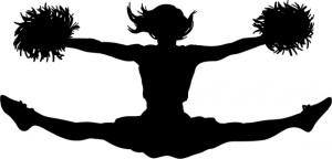 cheerleading silhouette clip art