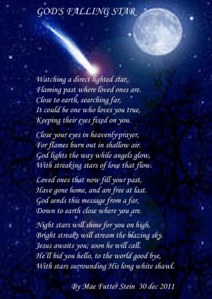 Falling Star Quotes God's falling star - spiritual