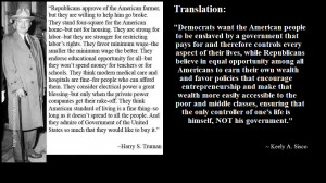 If Harry Truman Talked Like A Republican.....