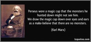 Perseus wore a magic cap that the monsters he hunted down might not ...