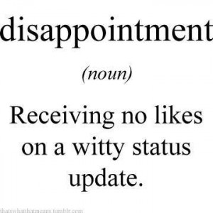 Disappointment definition