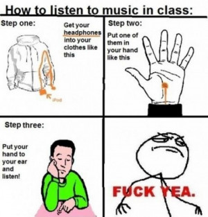 How To Listen Music In Class