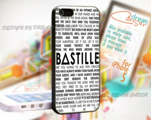 Bastille Lyrics - Print On Hard Case For samsung s3 case
