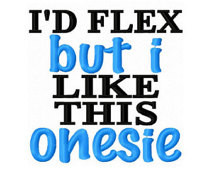 Flex But I Like This Onesie Embroidery Design 3x3 4x4 5x7 Baby Funny ...