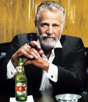 ... Dos Equis beer in a series of entertaining and prentious print, radio