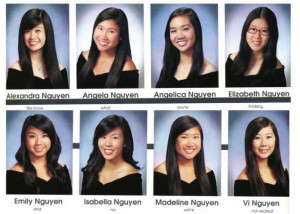 ... Emily, Isabella, Madeline, and Vi all share the same surname: Nguyen