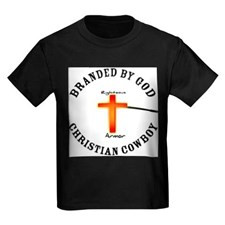 Christian Cowboy Kids Dark T-Shirt for