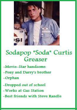 The Outsiders Sodapop 2013 Sodapop curtis trading card~