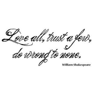 love all' shakespeare wall sticker quote by spin collective ...