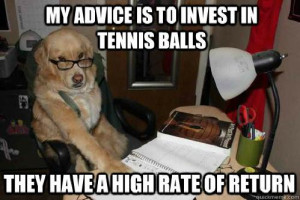 ... your finances. Financial Advice Dog is here to help [via quickmeme