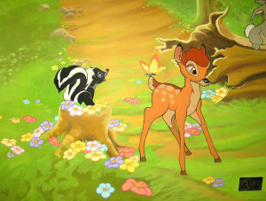 Bambi murals wouldn't be Bambi Murals without Bambi and Flower