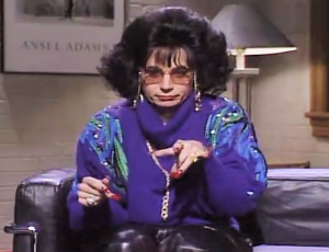 11. Mike Myers as Linda Richman, Host of Coffee Talk