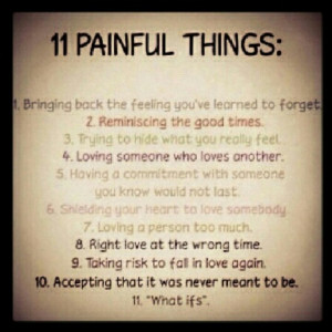 11 painful things #hurt #quote #dailylife #life #love
