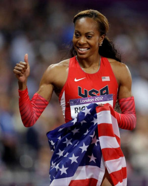 Sanya Richards-Ross surged to the finish to win the women's 400 meters ...
