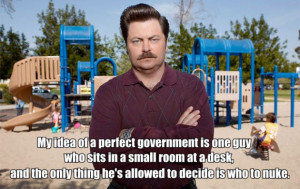 Ron Swanson’s 12 wisest quotes about the government [PHOTOS]