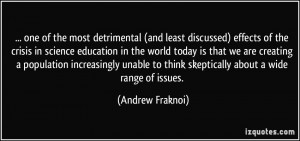 of the most detrimental (and least discussed) effects of the crisis ...