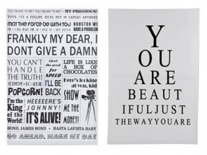 prints on canvas 600mm x 400mm famous film quotes $ 44 85 eye chart ...