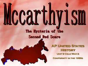 McCarthyism Red Scare Political Cartoon