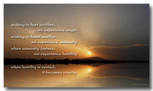 Hurt others quotes, anger quotes, harm another, buddhism quotes