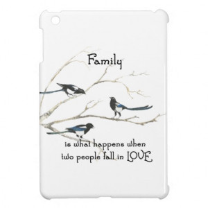 Family when 2 People Fall in Love Quote Magpies Cover For The iPad ...