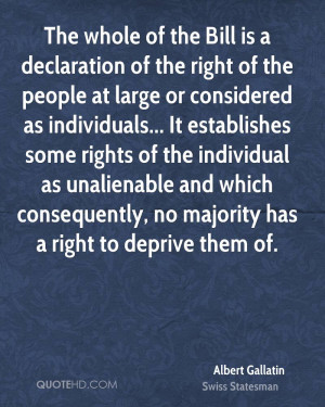The whole of the Bill is a declaration of the right of the people at ...