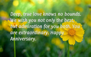 ... but admiration for you both. You are extraordinary. Happy Anniversary