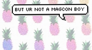 ... include: speech bubbles, tumblr, pineapples, magcon and magconboys