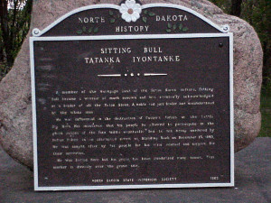 Sitting Bull's Original grave at Fort Yates, North Dakota.