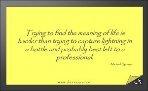 Quote: The Meaning of Life