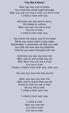 Michael Buble - Cry Me A River