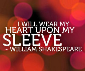 Heart on my sleeve