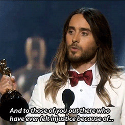 my gifs quote jared leto this oscars ILYSM Academy Awards acceptance ...