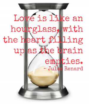 The heart fills up as the brain empties..