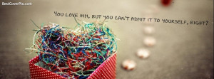 You Love Him – Love Heart Box Facebook Timeline Cover Photo