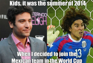Ted Mosby looks just like Mexican goalkeeper Guillermo Ochoa. How can ...