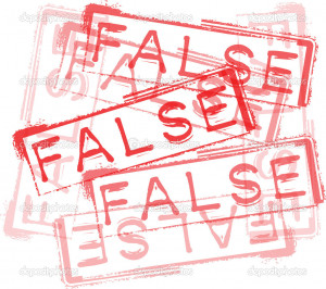 FALSE rubber stamp print. Vector illustration - Stock Illustration