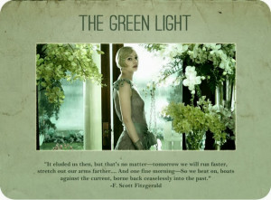Great Gatsby Green Light Quote The green light