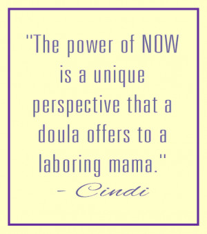 Quotes from our doulas running in a gif animation