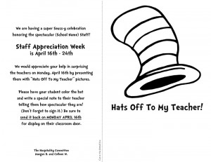 dr seuss teacher appreciation | Hats Off To Our Teachers! Dr. Seuss ...