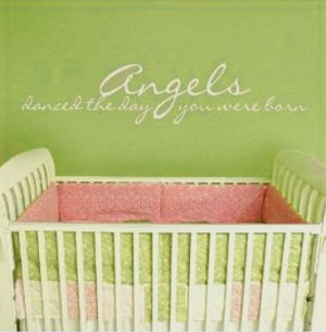 Baby Angel Wall Stickers and Decals with Inspirational Guardian Angel ...