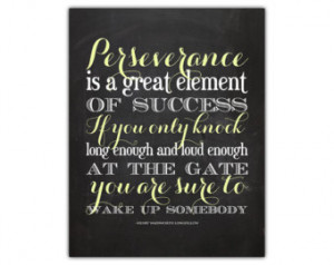 quote printable perseverance motivational wall decor quote ...