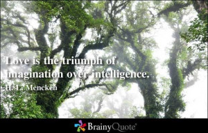 Love is the triumph...